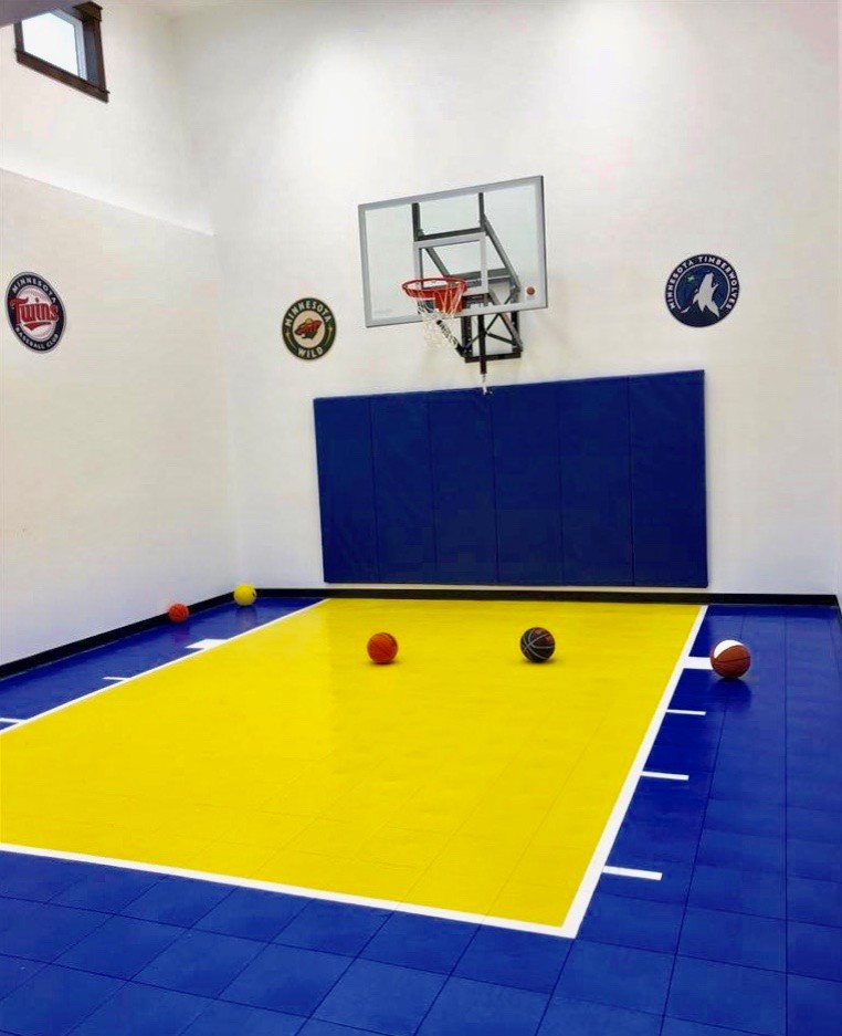 This is an example of a mid-sized indoor sport court in Salt Lake City.