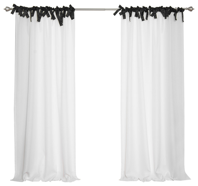 Oxford Tie Top Curtains Contemporary Curtains By Best Home