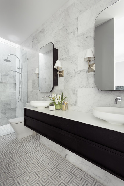 Melbourne Victorian terrace home transitional-bathroom