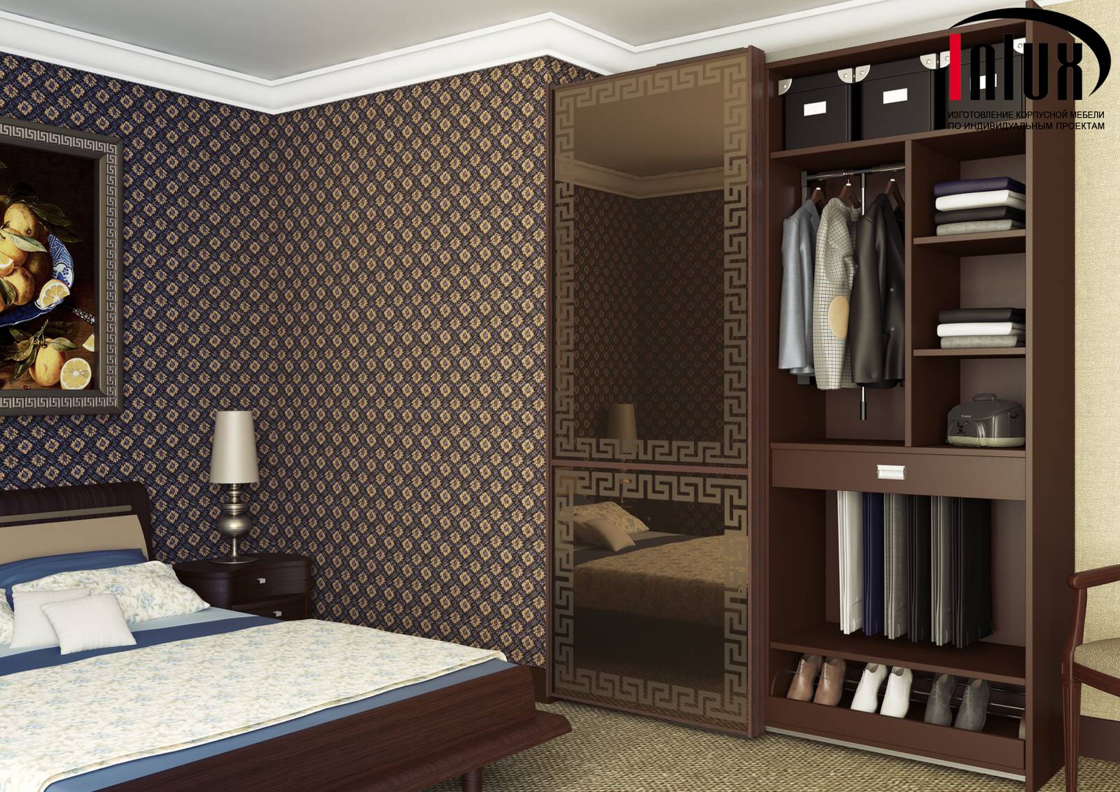 Шкафы с компланарной системой раздвижения дверей