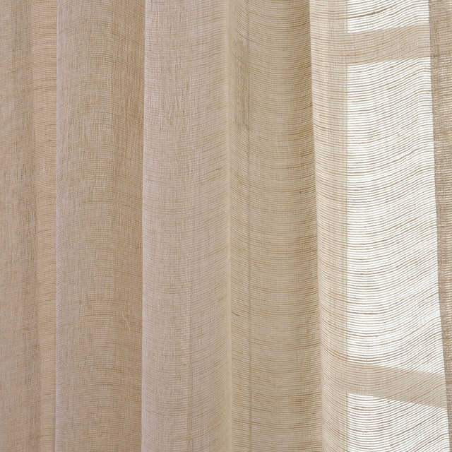 Open Weave Natural Linen Fabric Swatch 4 X4 Contemporary