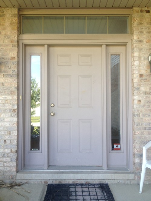 Door Grids Plastic & The Transom Window Above The Front Door Is Not ...