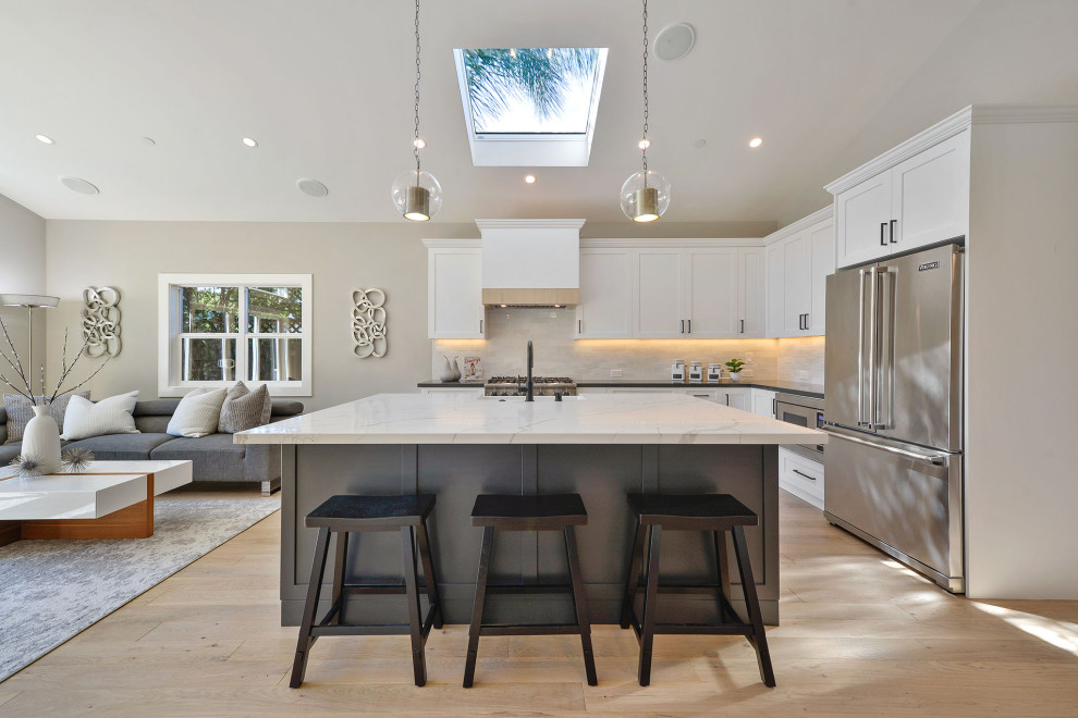 Transitional kitchen in San Francisco.