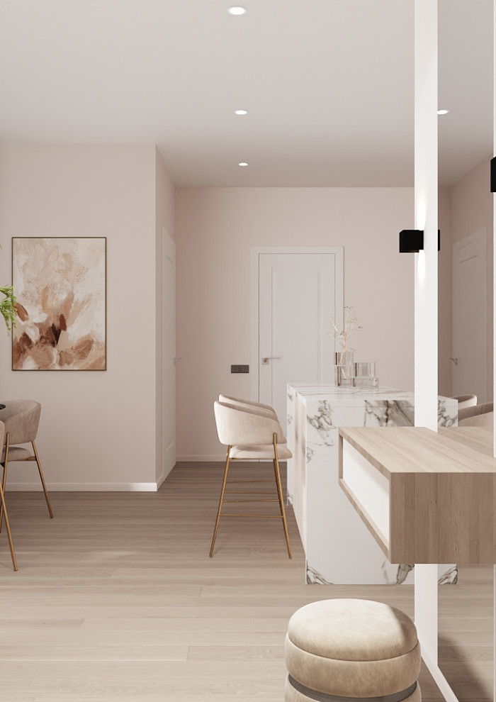 Кухня гостинная в ЖК"Южные кварталы"