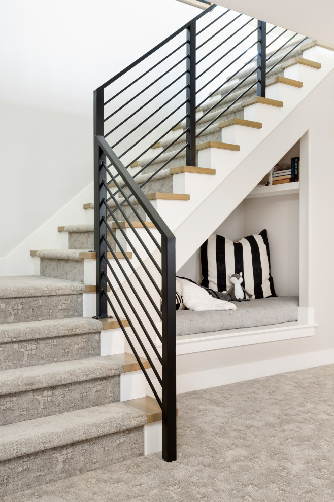 This is an example of a transitional staircase in Salt Lake City.