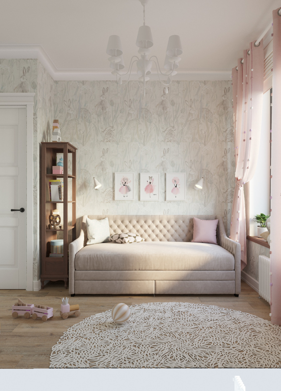 Квартира с этническими мотивами.