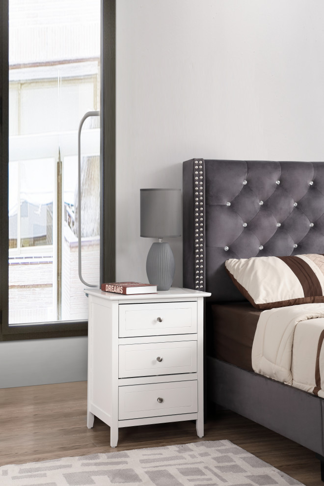 Daniel Nightstand Transitional Nightstands And Bedside Tables By Glory Furniture