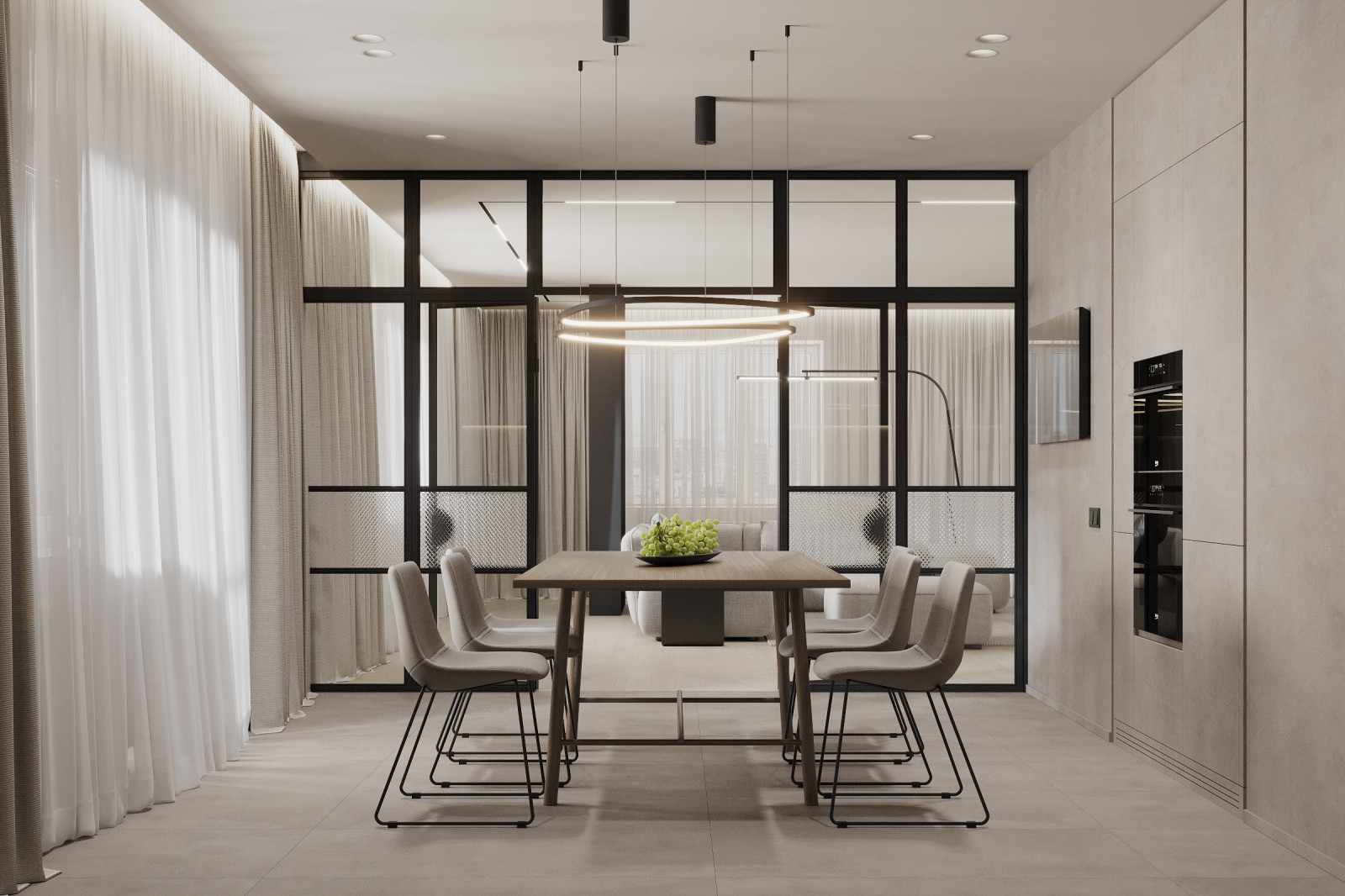 Дизайн квартиры 140м² в Красноярске, ЖК "Александровский"