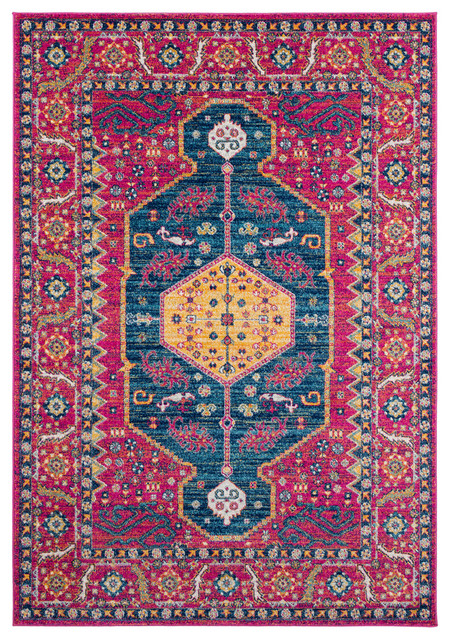 Harput Rug Surya Harput Hap-1077 Rug, Garnet, Dark Blue, Teal, Saffron, 5'3