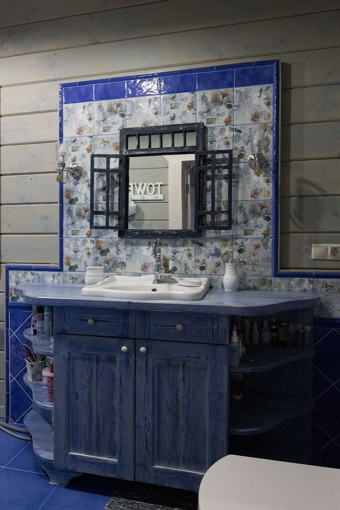 Проект деревянного дома из клееного бруса в стиле прованс