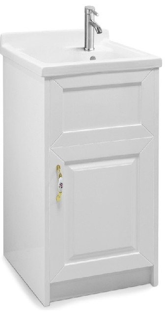 Alexander Laundry Sink Modern Mop Tub Utility Ceramic Vanity Cabinet Alexander Laundry Sink Modern Mop Tub Utility Ceramic Vanity Cabinet 18 White Contemporary Sinks By Luxury Home
