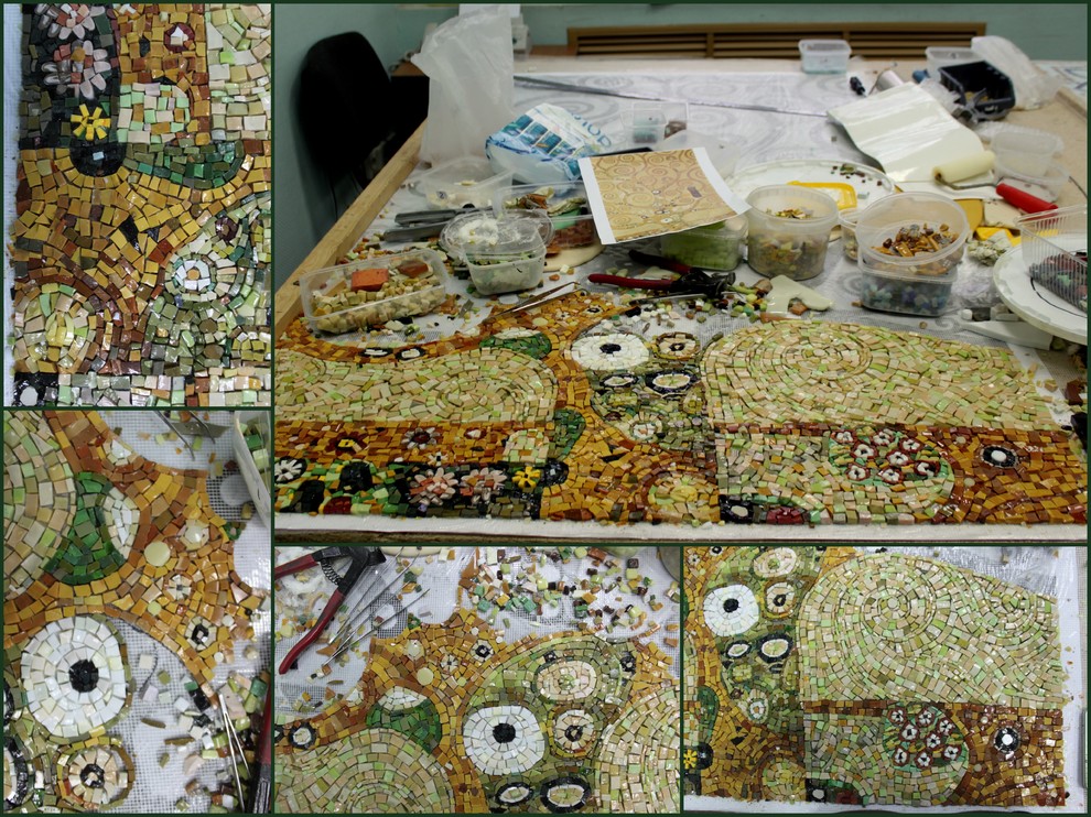 Создание мозаичного панно.