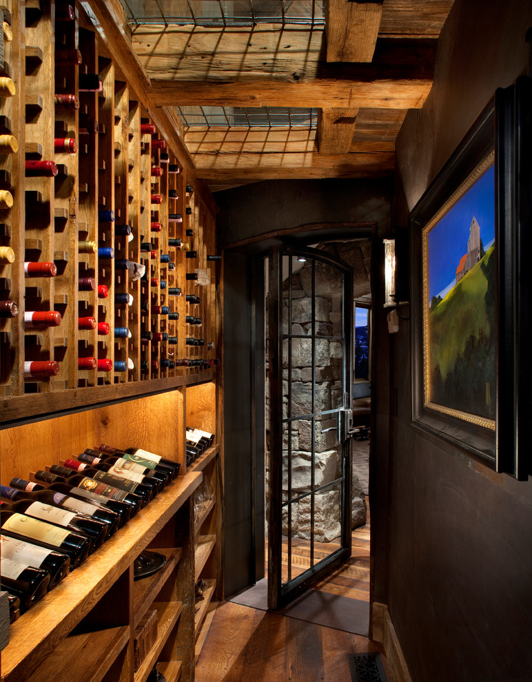 Inspiration for a country wine cellar in Other.
