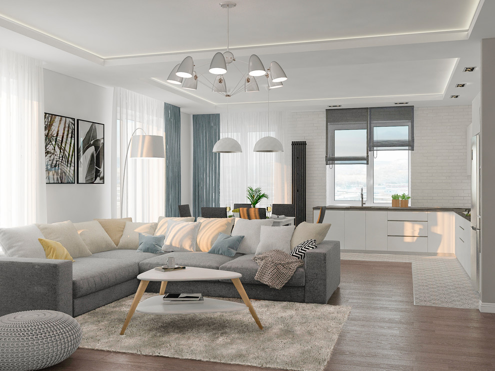 Визуализации гостиной. Частный дом ,Балаково, 150 м2