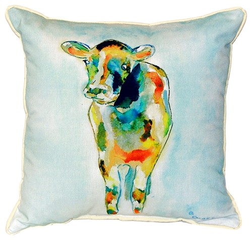 Betsy's Cow Extra Large Zippered Pillow, 22