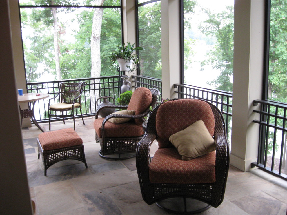 Inspiration for a contemporary veranda in Other.