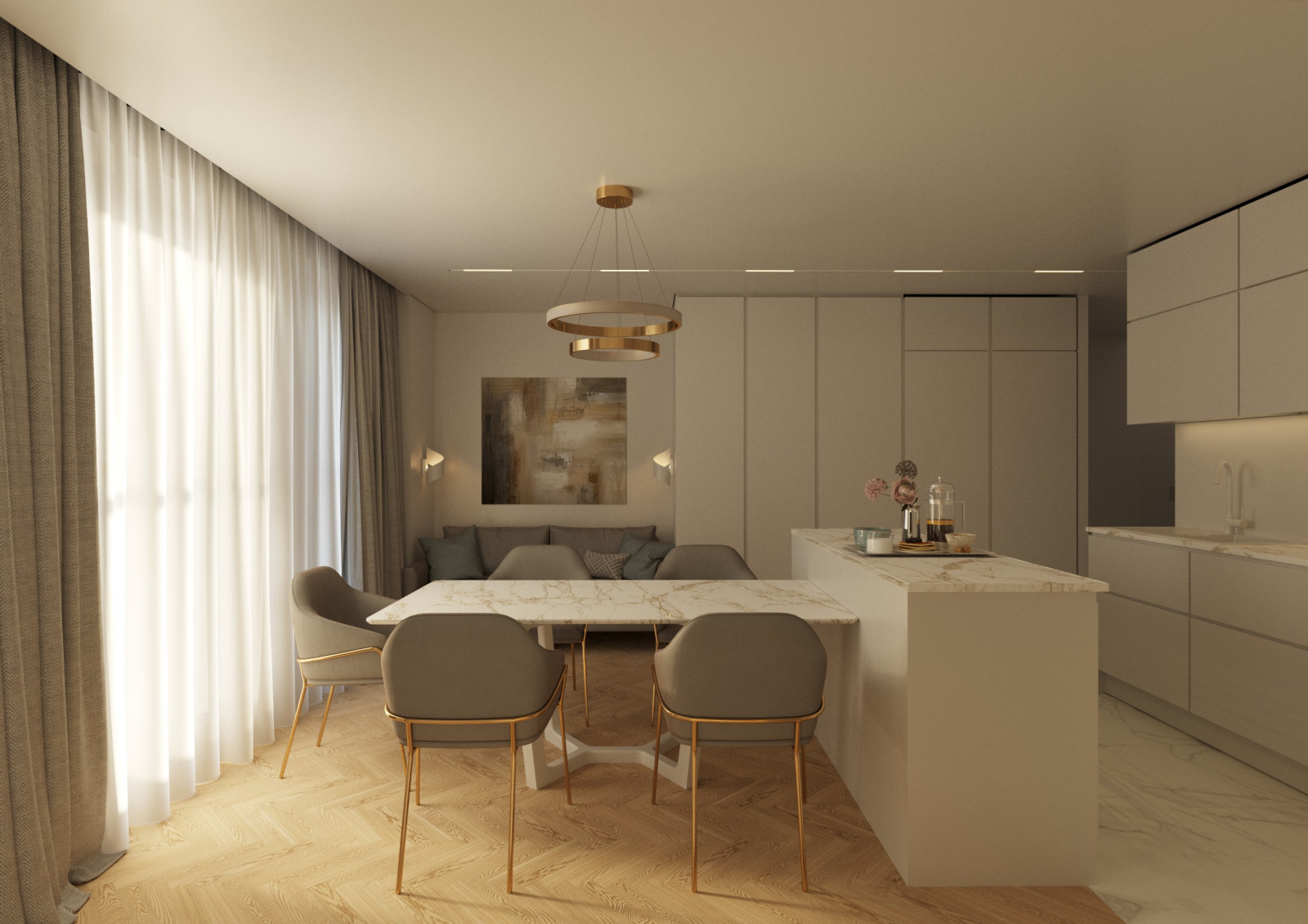 Проект 3-х комнатной квартиры (СПб)