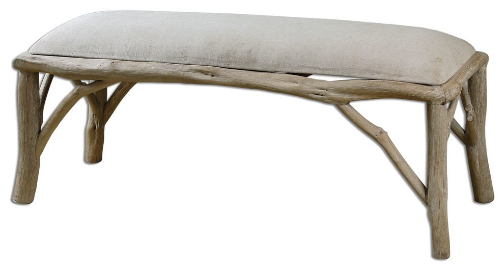 Uttermost Amory Wooden Bench 23166