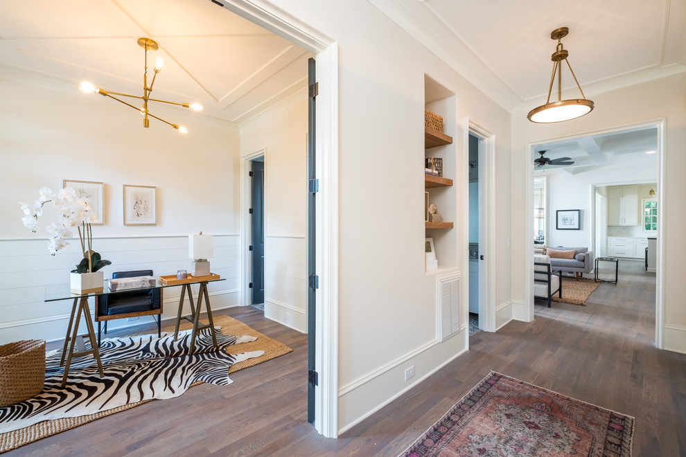 Transitional home design photo in Charlotte