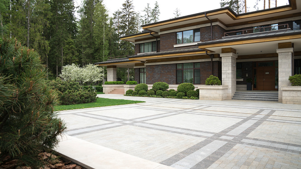 Вилла в стиле Райта. КП "Вымпел" Новорижское шоссе 2016 г.