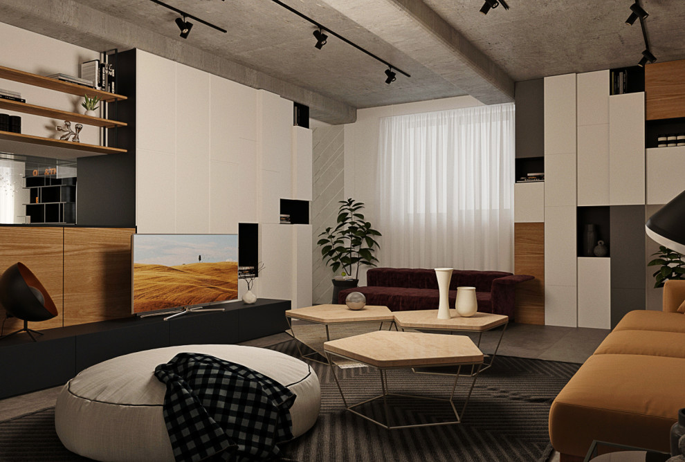 Гостинная в загородном доме