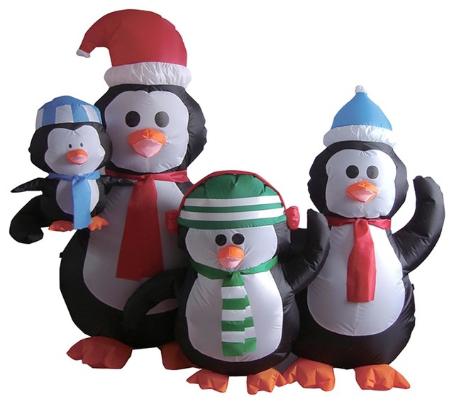 5 inflatable lighted penguin family christmas yard art decoration - Lighted Penguin Outdoor Christmas Decoration 5 inflatable lighted penguin family christmas yard art decoration - Lighted Penguin Outdoor Christmas Decoration