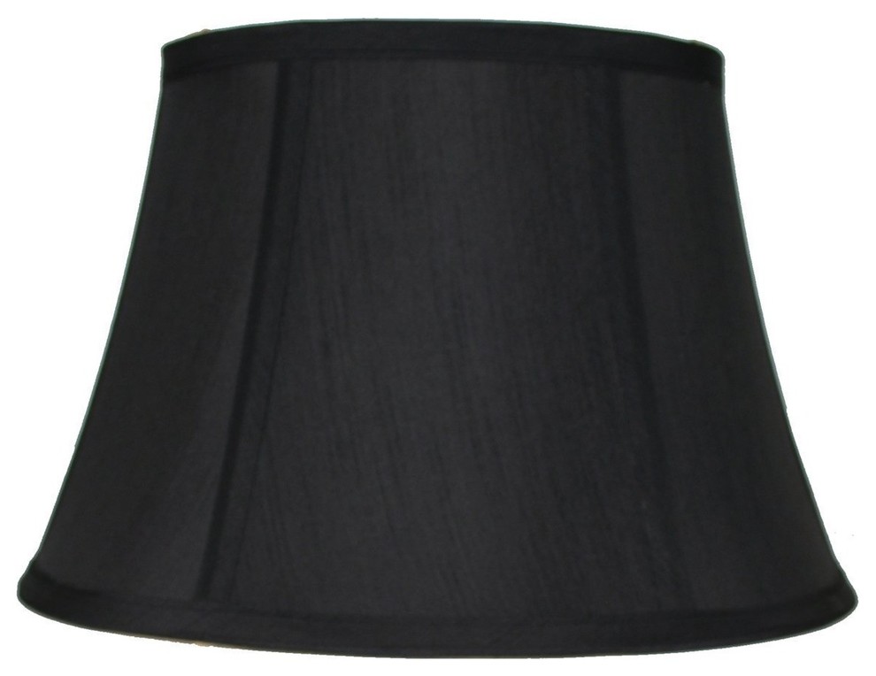 Faux Silk Bell Lamp Shade, 10x16x10" Traditional Lamp Shades by
