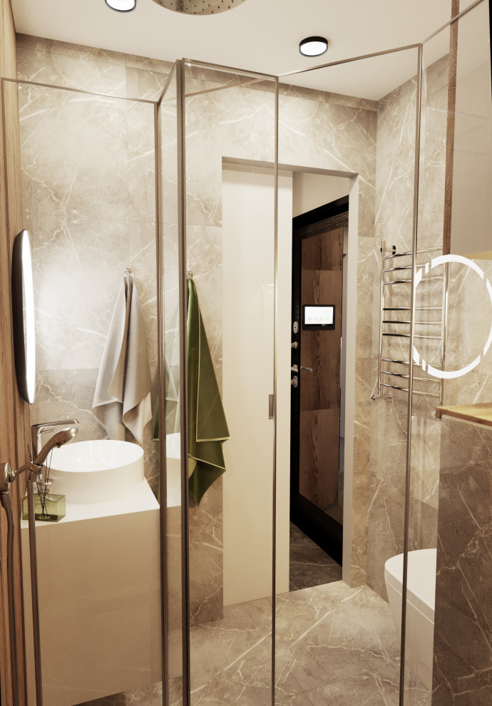 Квартира с деревянными элементами