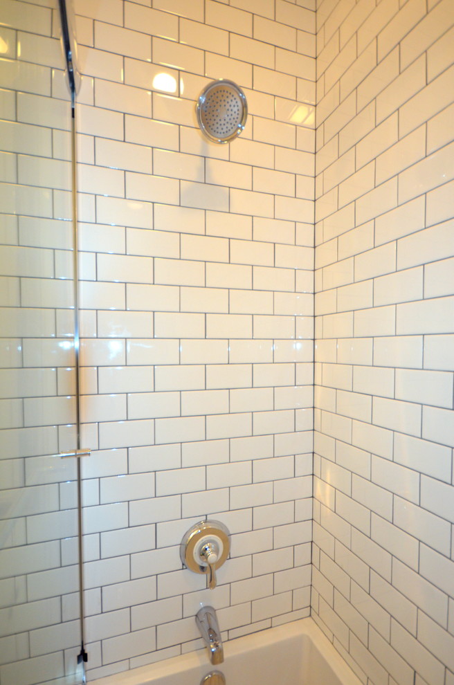 Transitional home design photo in Chicago