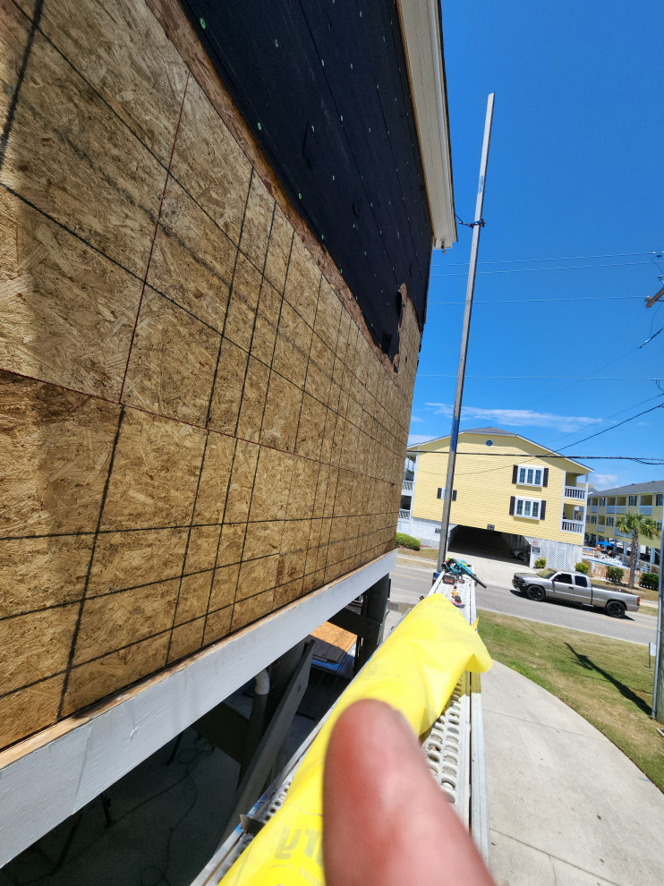 Exterior remodel / Windows / cider siding / paint