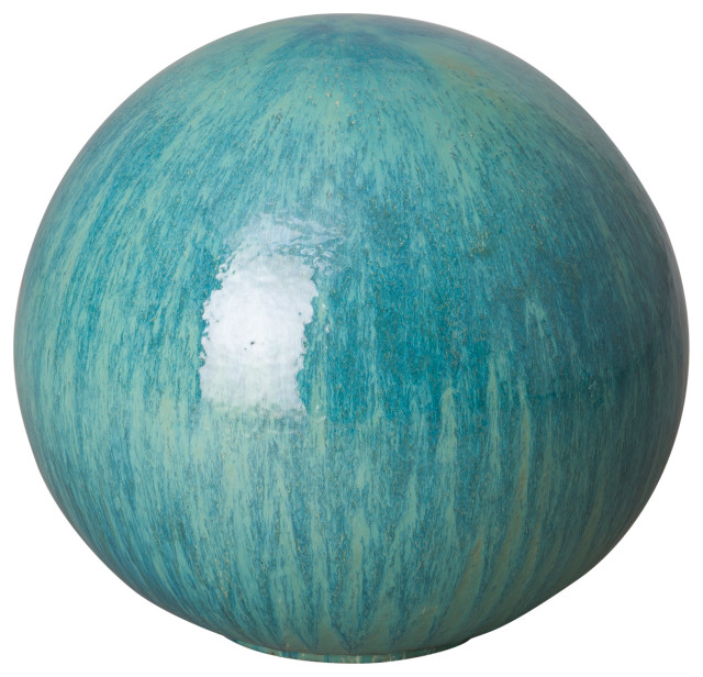 Landscape Gazing Aruba Blue Ceramic Ball