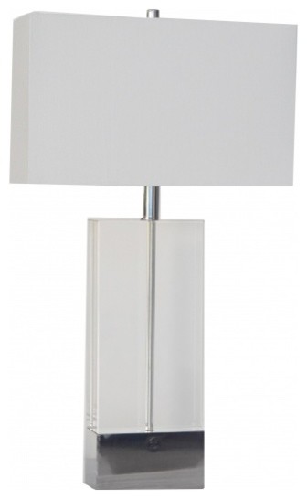 Clear Crystal Base Table Lamp With, Crystal Base Lamps