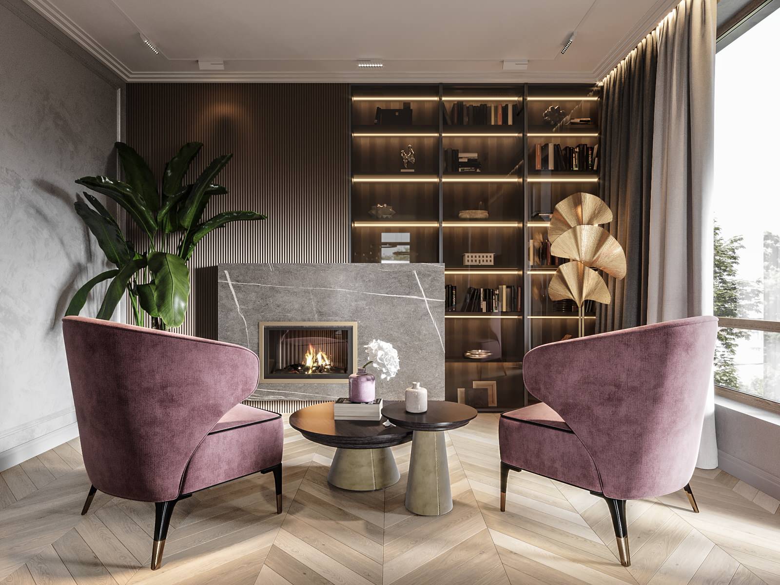 Кресла у камина