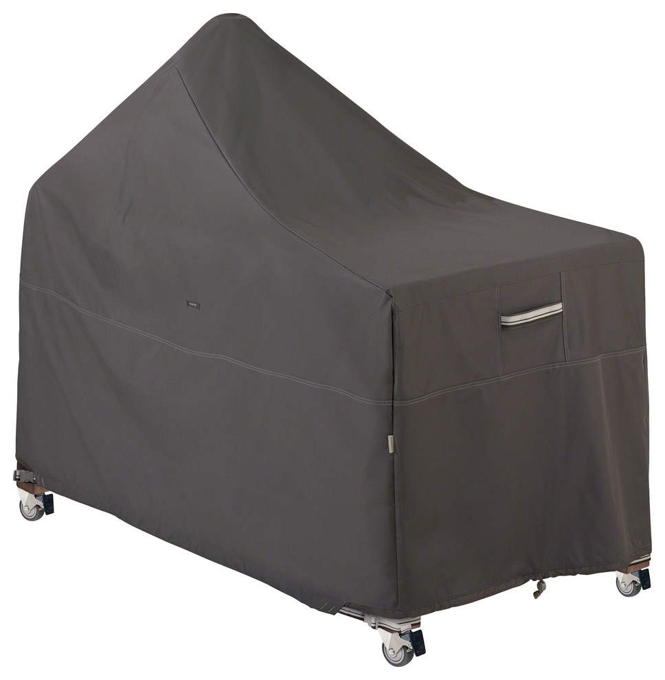 Classic Accessories Ceramic Grill Cover With Offset Table, Large, Taupe