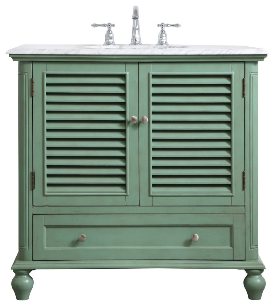 Roman Single Bathroom Vanity - Traditional - Bathroom Vanities And Sink ...