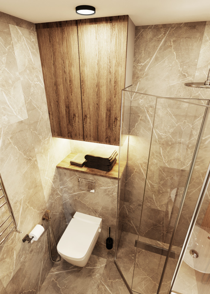 Квартира с деревянными элементами