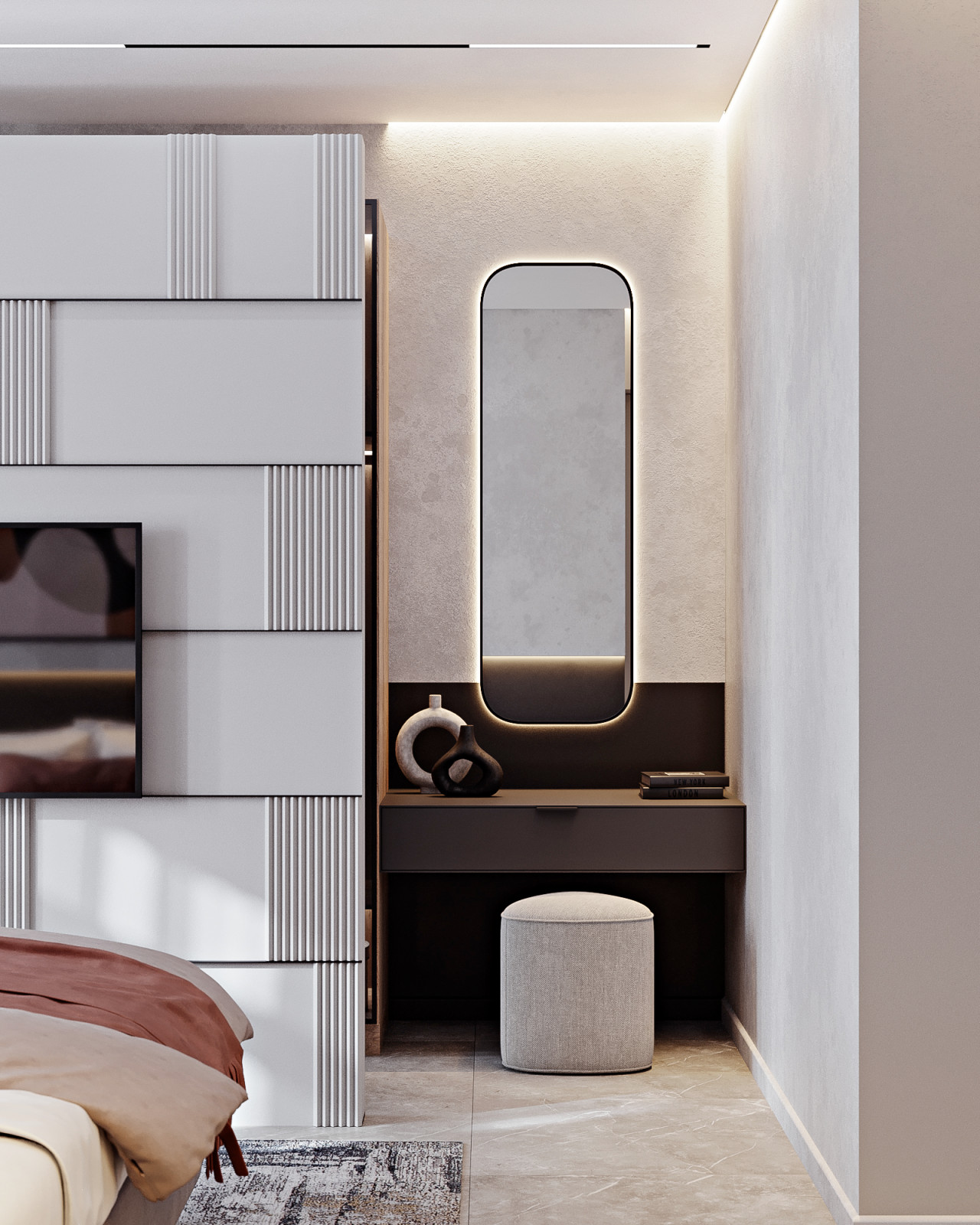 КП Первозванный 1,  спальня (вариант 3)