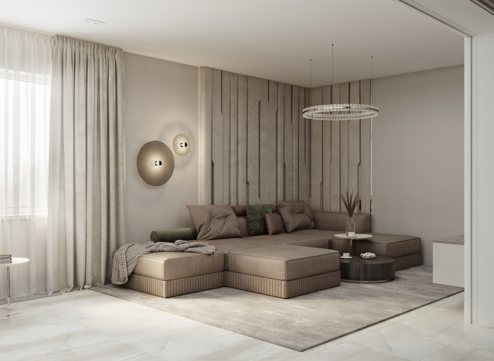 Дизайн-проект гостиной частного дома г. Ростов-на-Дону