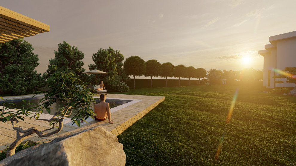 Лаконичный сад. КП Райт Вилладж