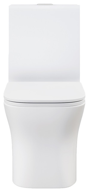 Concorde One Piece Square Toilet Dual Flush 1.1/1.6 gpf, Matte White