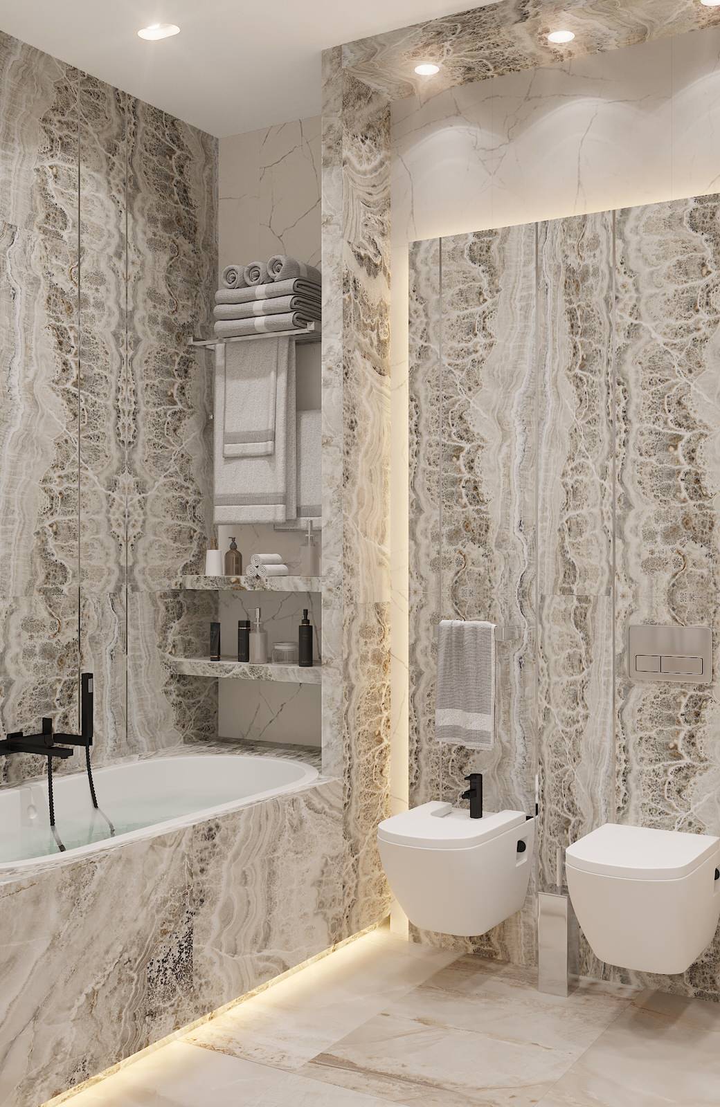 Дизайн-проект апартаментов 113 м2 в МФК «Match Point» (2020г.)