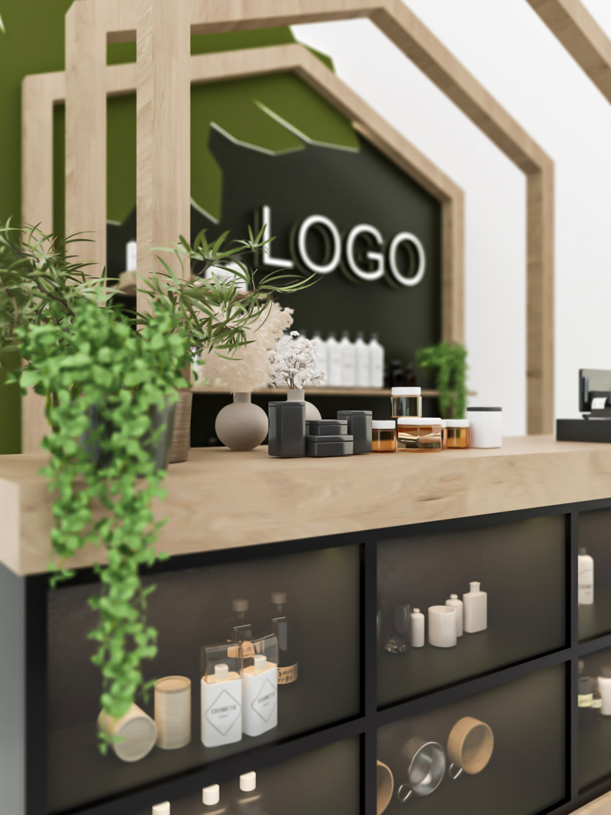 Дизайн торгового островка ЭКО-косметики