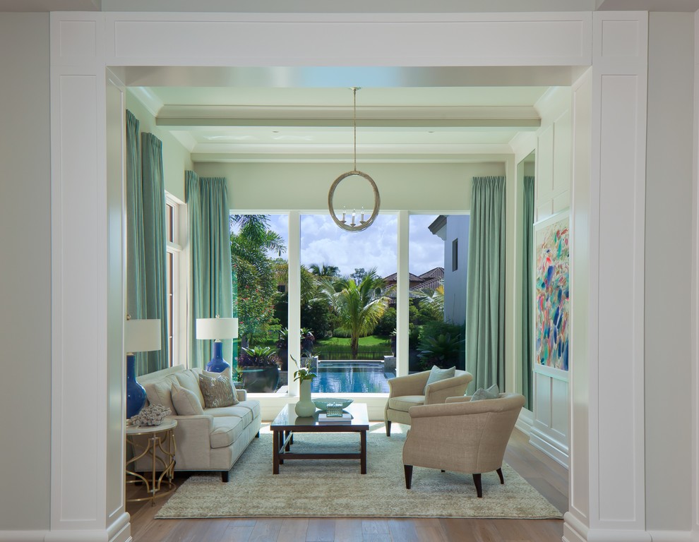 Home design - transitional home design idea in Miami