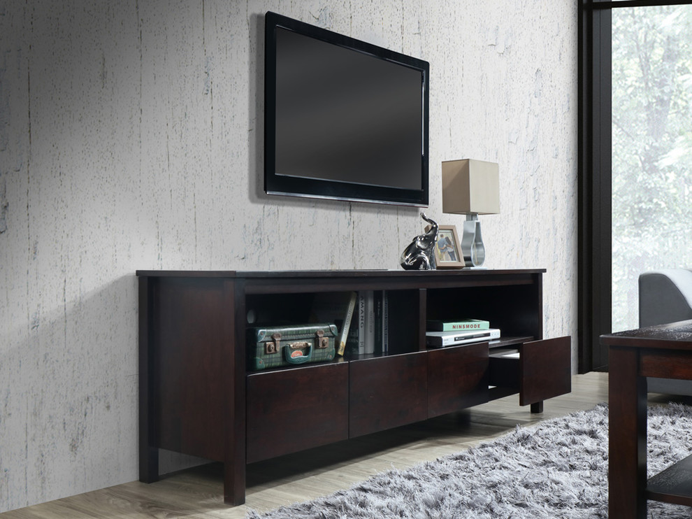 Modern Hardwood Entertainment TV Unit - Modern - Living Room - Melbourne - by B2C Furniture