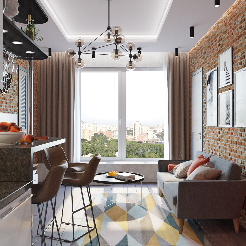 ЖК Загородный квартал Студия в стиле Лофт 60м2