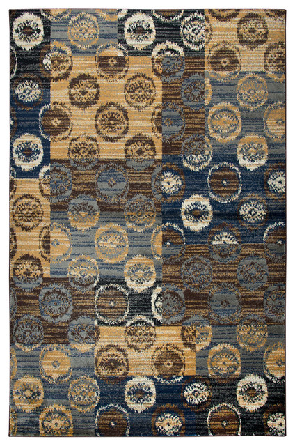 Rizzy Home Xceed 8 X10 Area Rug Beige Gold Gray Blue Green