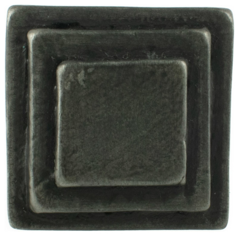 Mission Pewter Cabinet Hardware Knob, Charcoal