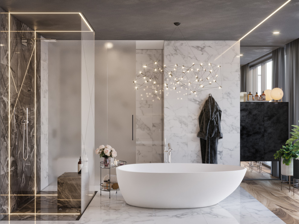 Apartments in the skyscraper «OKO»