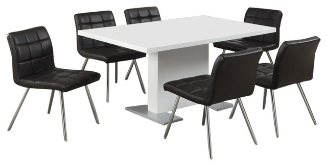 Dining Table 35 X60 High Glossy White Contemporary Sets Dining Table 35 X60 High Glossy White