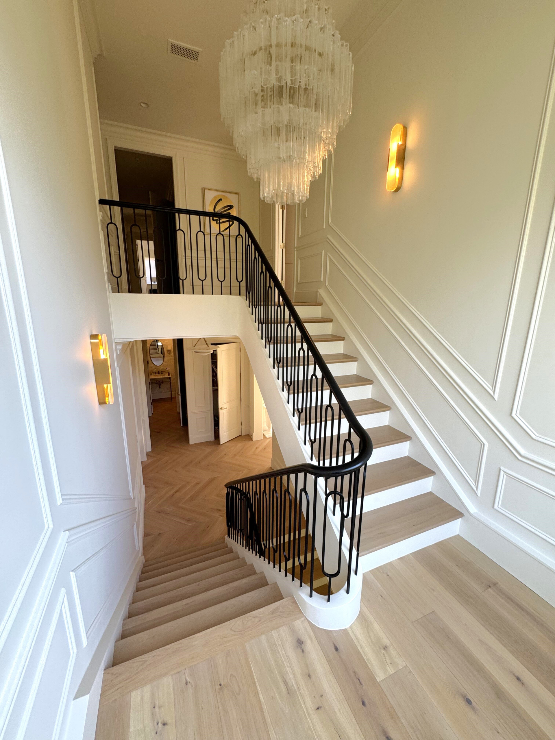 134_Stunning Straight Stair with an Elliptical Twist, McLean, VA 22101